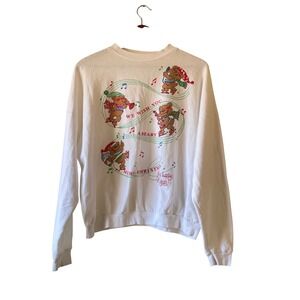 Vintage AVON 1990s Merry Christmas Bears Sweatshirt Sleeve Women's‎ Large
